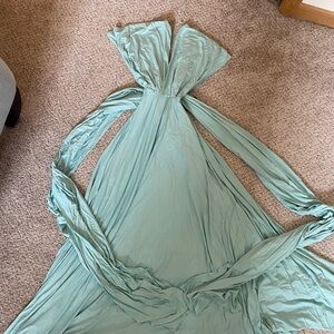 Lulu's Mint Green Convertible Maxi Dress